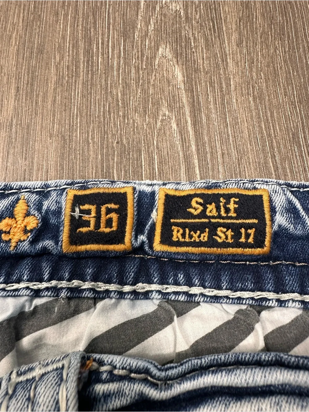 Rock Revival Saif Relaxed Straight 17 Sz 36